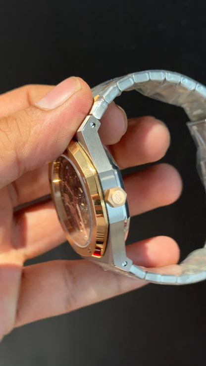 AP Skeleton | Auto | Rose Two Tone | Black Dial