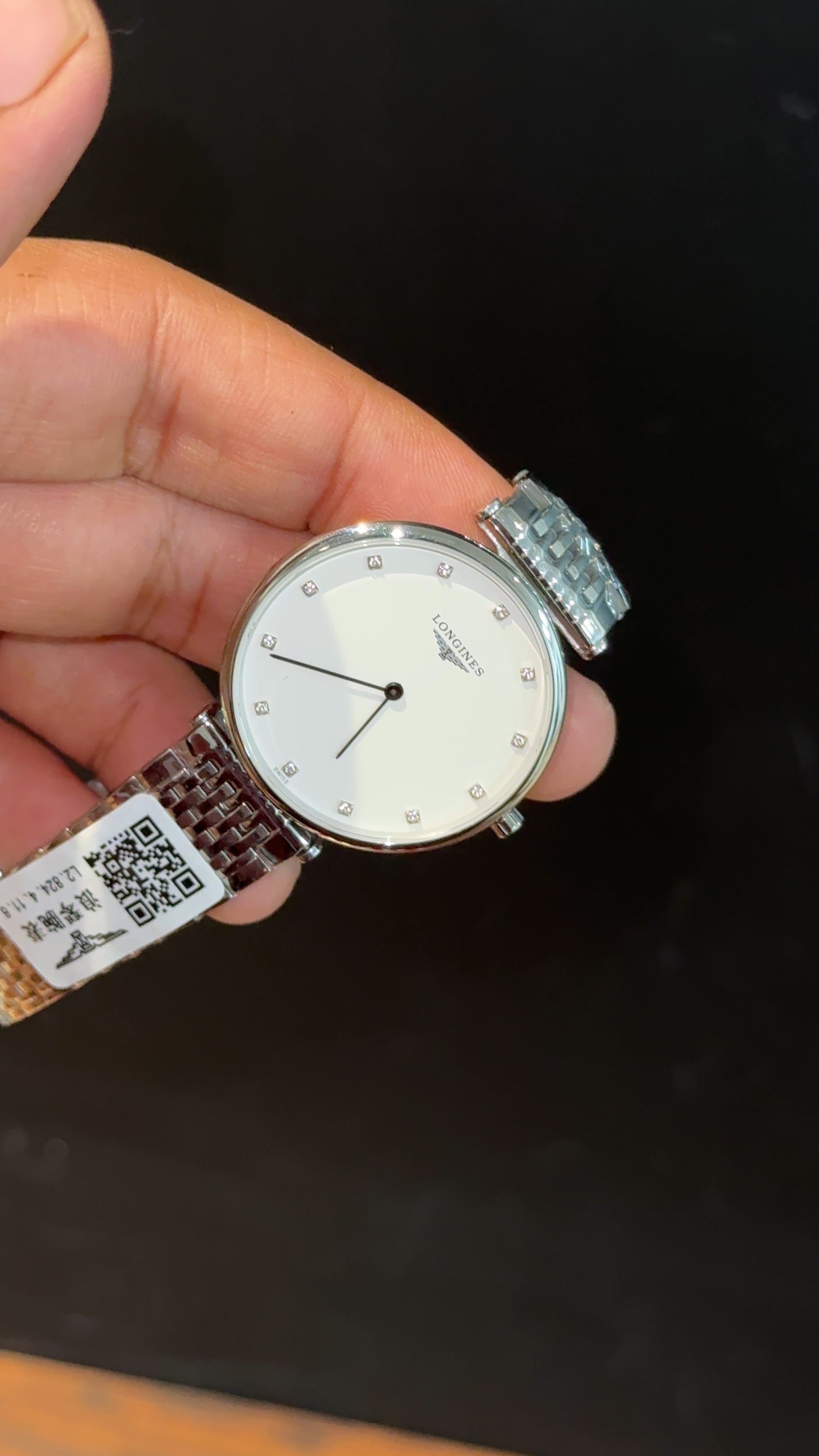 Longines | Silver Chain | White Diamond Dial - twentyfour