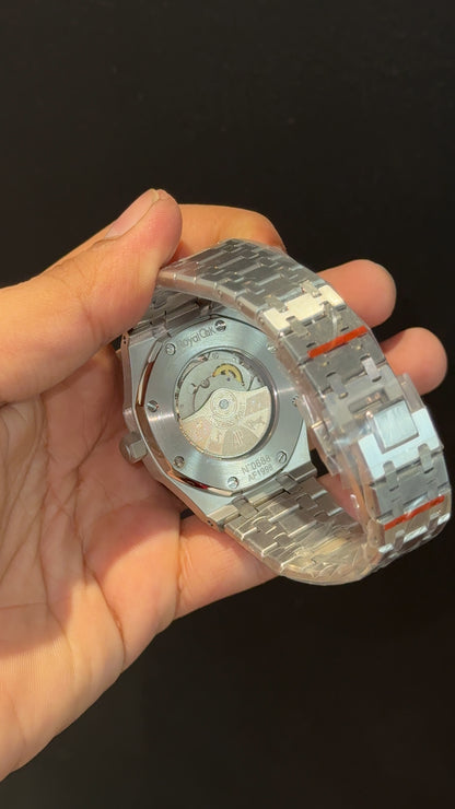 AP | Auto | Silver Chain  | Blue Dial