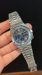 AP | Blue Chrono | Silver Chain | Grey Box Dial - twentyfour