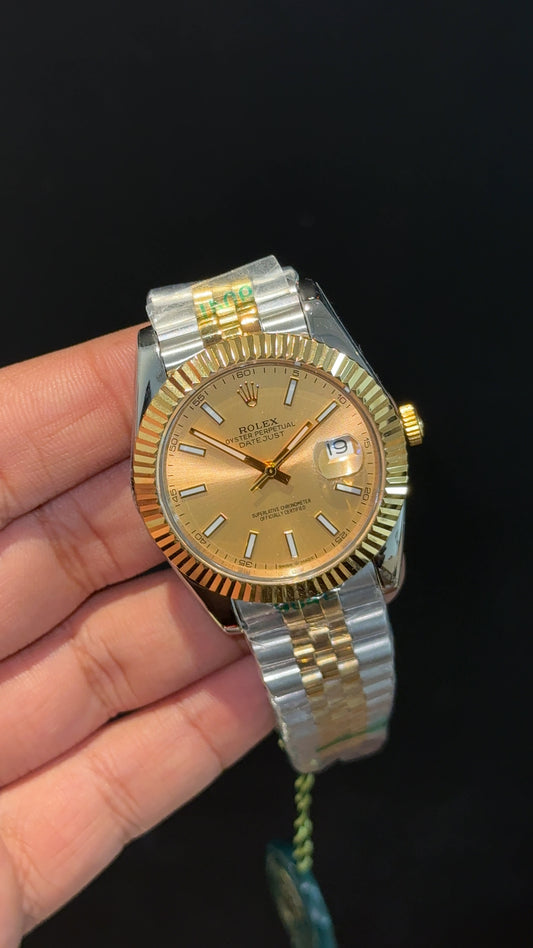 Datejust | Gold Two Tone | Gold Dial