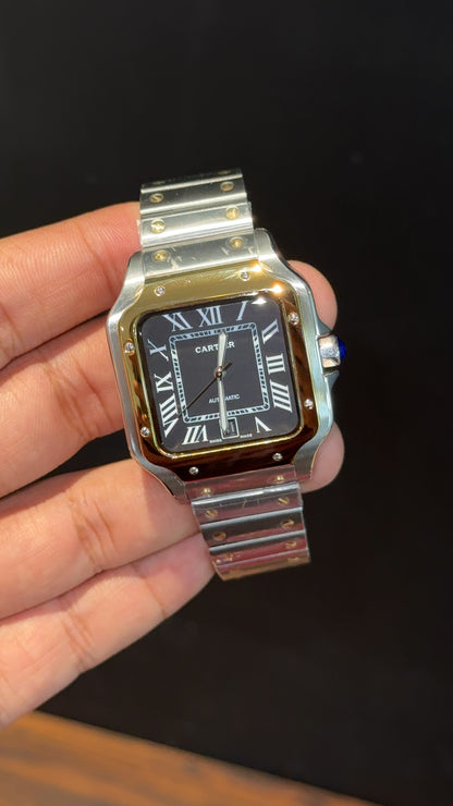 Santos | Gold Two Tone | Blackish Dial - twentyfour