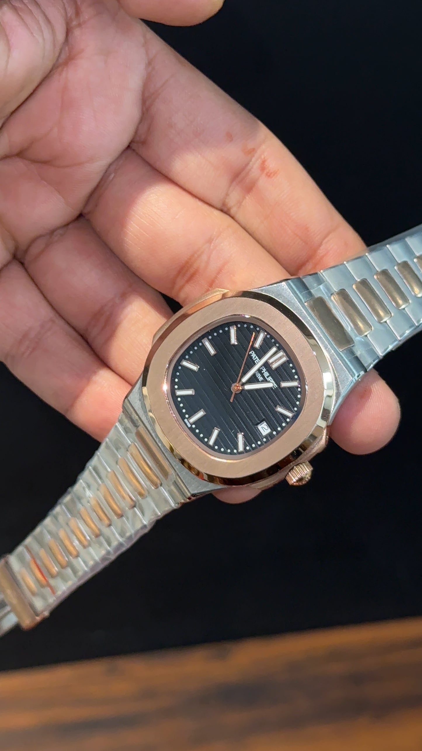 PP Auto | Rose Two Tone | Black Dial - twentyfour