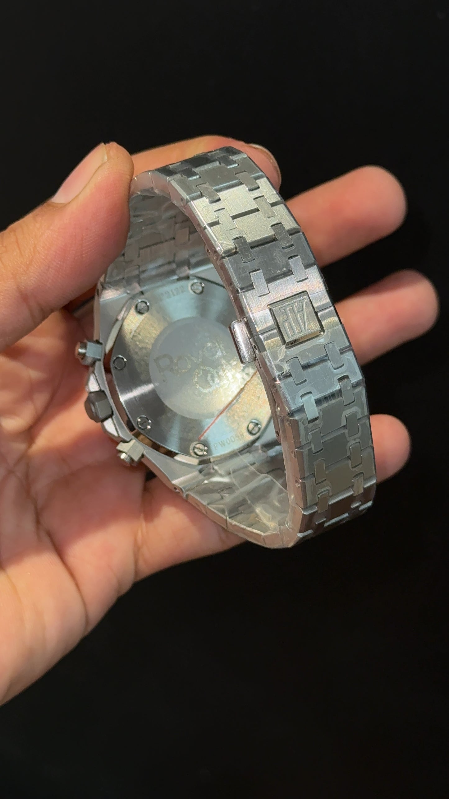 AP | Silver Chain | Black Chrono | Grey Dial
