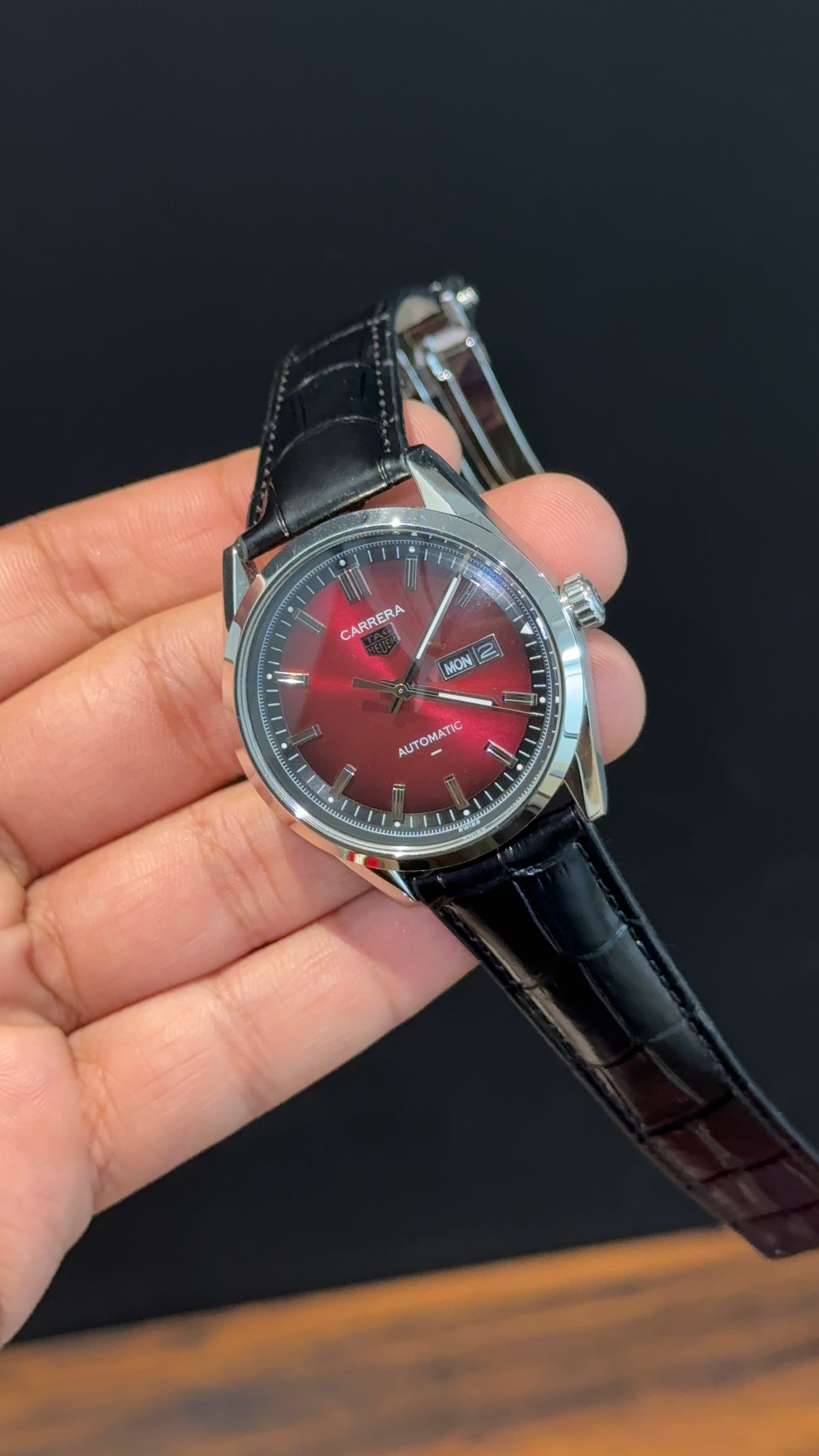 Tag Carrera | Calibre 5 | Black Strap | DayDate | Shaddy Mehron Dial