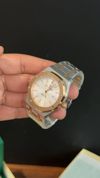 AP | Auto | Rose Two Tone | White Box Dial