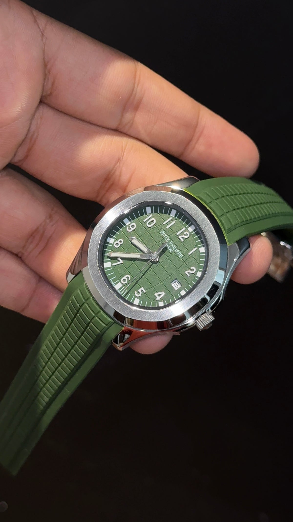 Pp Auto | Aquanaut | Green Strap | Green Dial