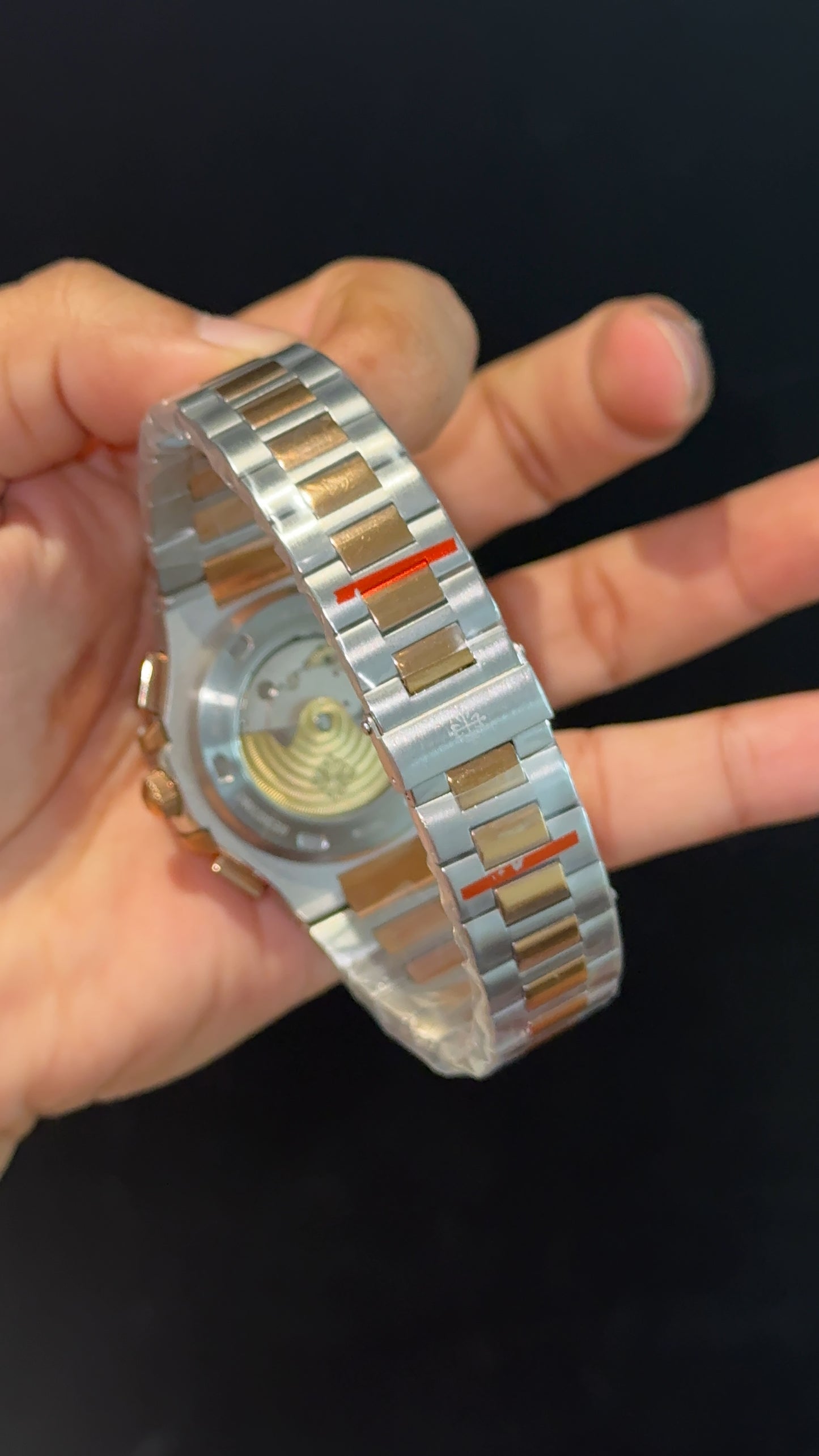 PP Auto | Rose Two Tone | Dual Time Edition | Grey Dial
