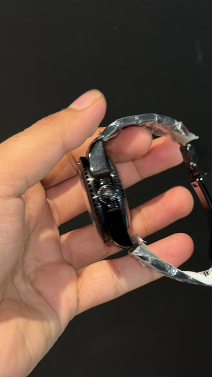 Deep Sea | Black Oyester Chain | Black Bezel | Black Dial