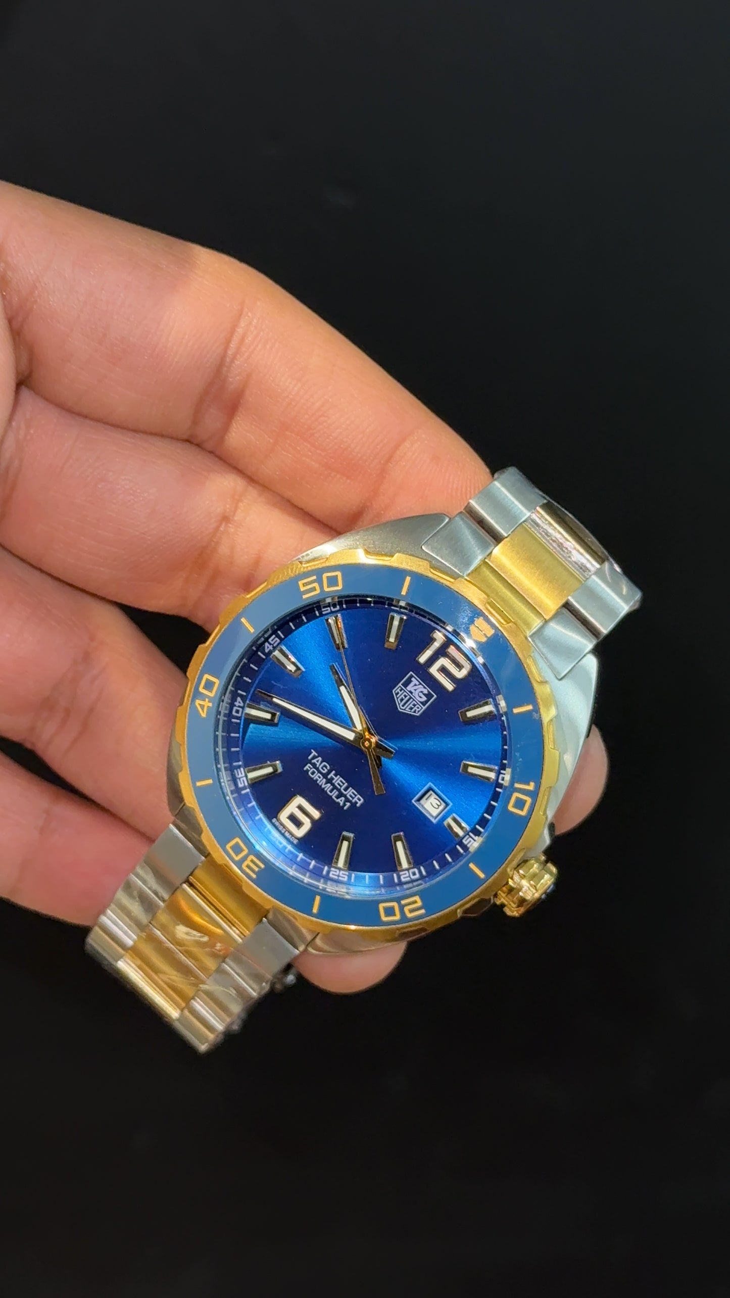 Tag Formula 1 | Gold Two Tone | Blue Dial