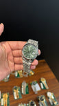 Premium Datejust | 40mm | Silver Chain | Mint Green Dial