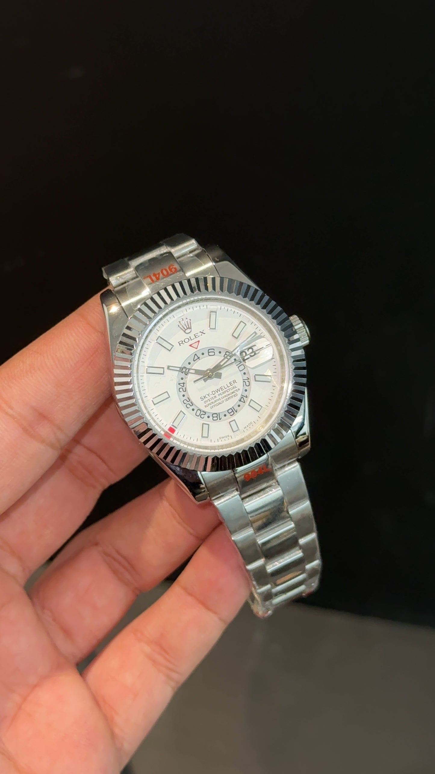 Sky Dweller | Silver Oyester Chain | White Dial