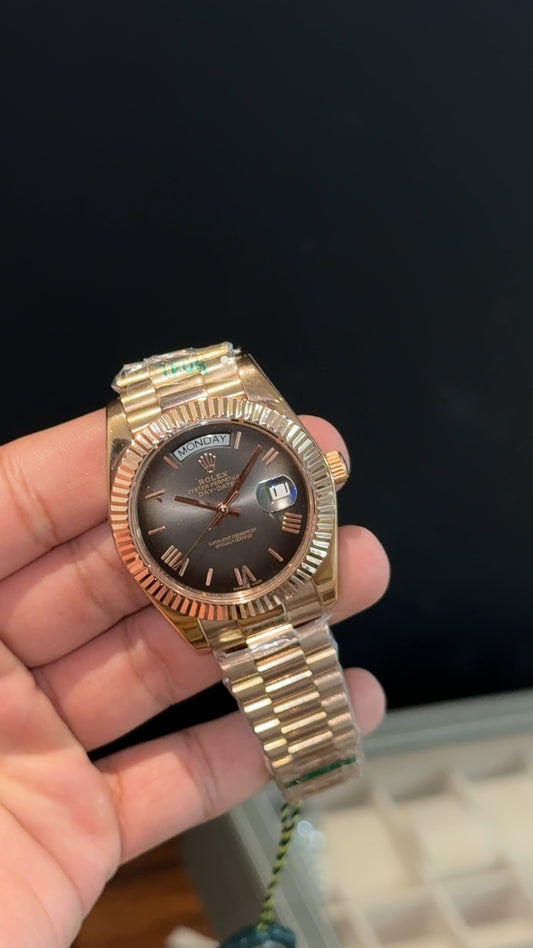 DayDate | Rose Chain | Ombre Dial