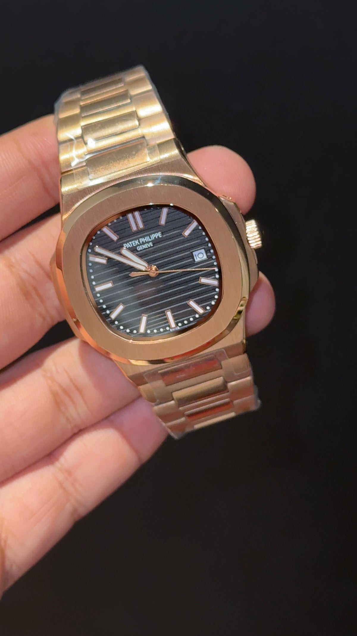 PP Auto | Rose Chain | Black Dial