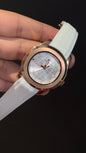 Pp Auto | Aquanaut | White Strap | Rose Silver Dial