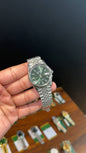 Premium Datejust | 36mm | Silver Chain | Mint Green Dial