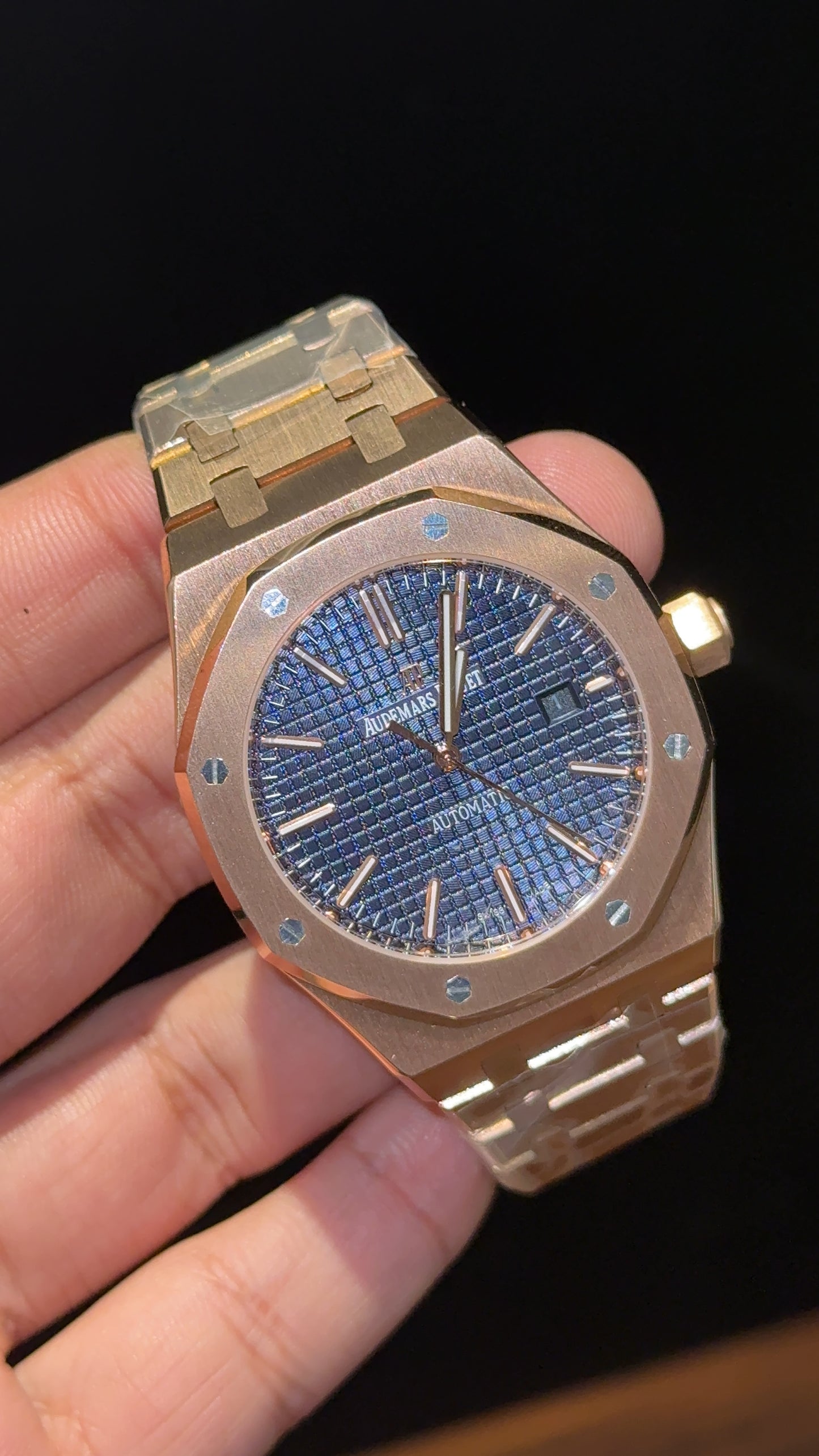 AP Auto | Rose Chain | Blue Dial