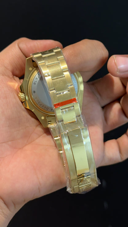 DeepSea | Gold Chain | Black Dial