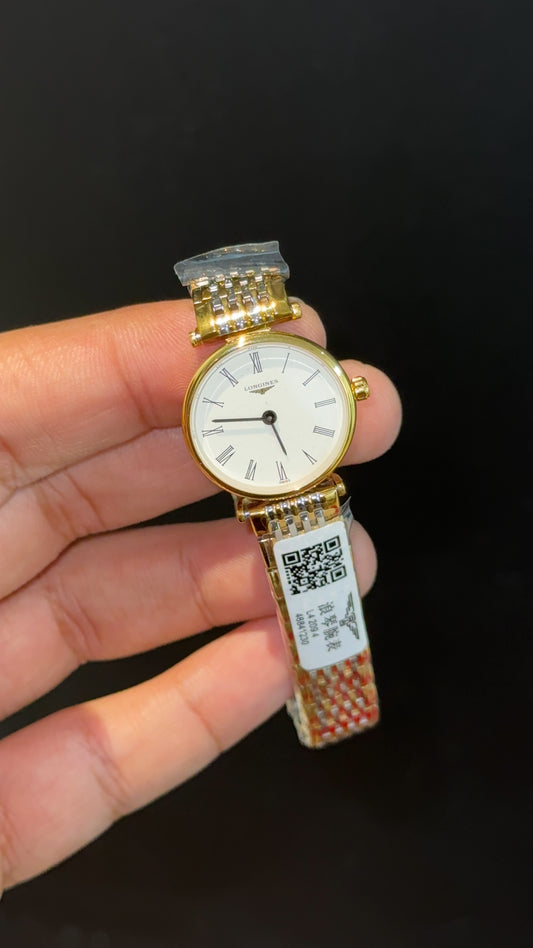 Longines | Woman | Gold Two Tone | White Plain Dial - twentyfour