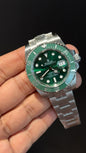 Premium Submariner | Silver Chain | Green Bezel | Green Dial