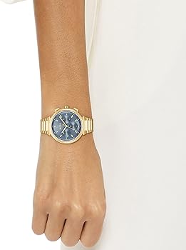 Hugo Boss Women’s Quartz Gold Stainless Steel Blue Dial 38mm Watch 1502677