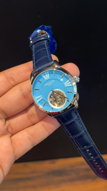 Pp Auto | Pendulum | Silver | Blue Strap | Tiffany Dial