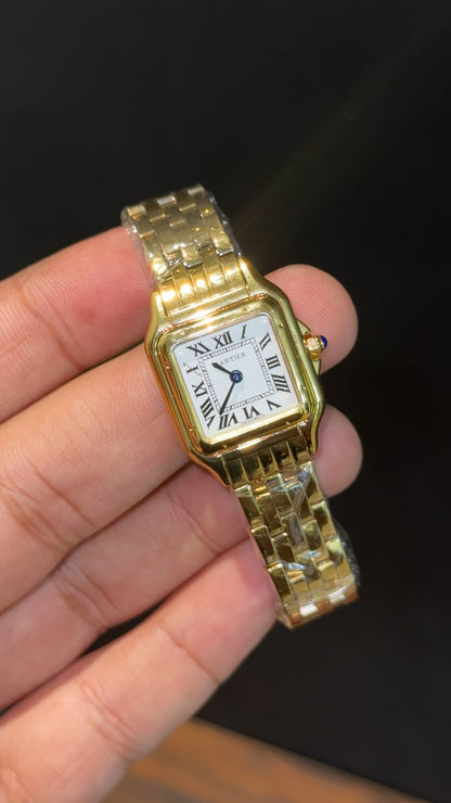 Cartier Panthere | 22mm | Woman  | Gold Chain | White Dial