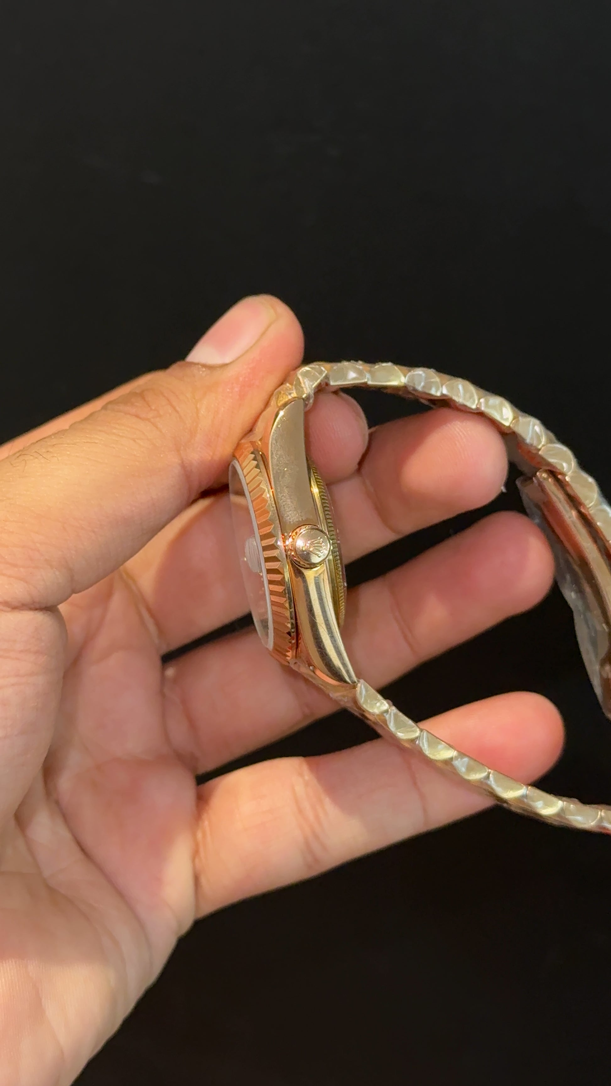 Daydate | 36mm | Rose Chain | Light Purplish Dial - twentyfour