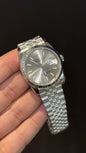 Premium DateJust | 36mm | Silver Chain | Light Grey Dial