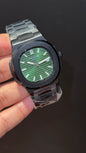 PP Auto | Black Chain | Green Dial
