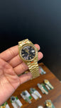 Premium Daydate | 40mm | Gold Chain | Black Dial