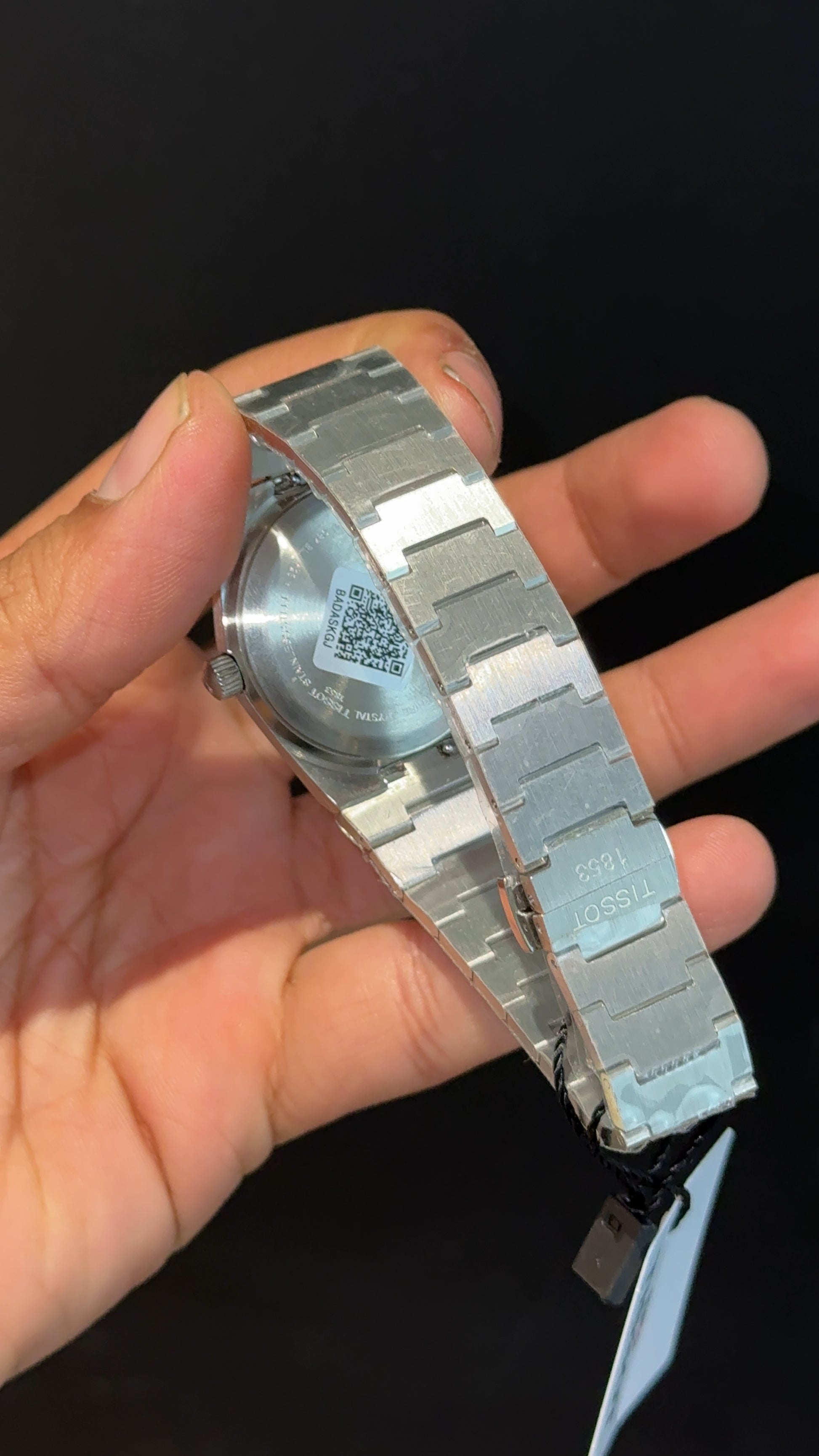 Tissot Prx | Quartz | Silver Chain | 35mm | Black Plain Dial - twentyfour
