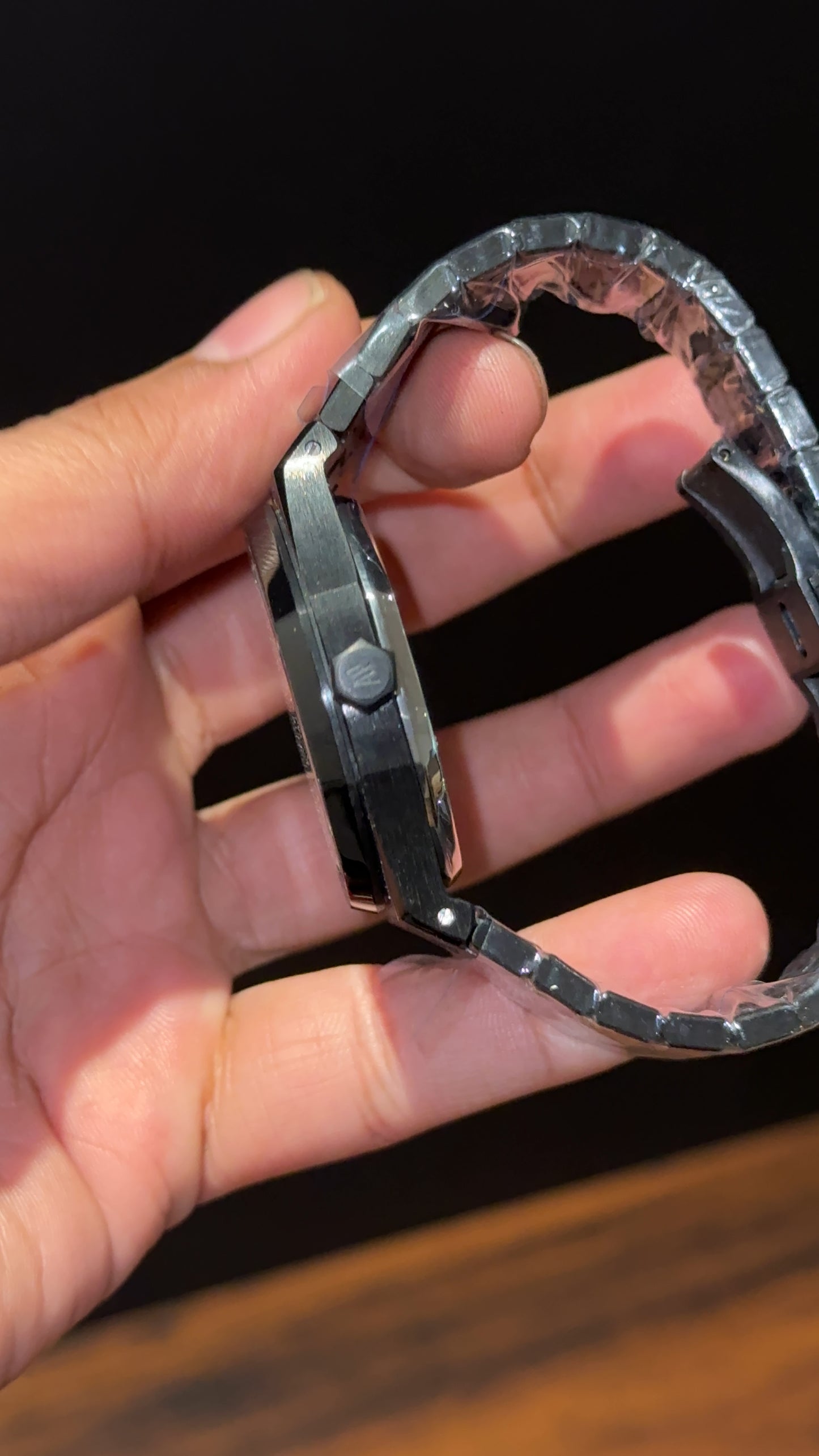 AP Auto | Black Chain  | Blue Plain Dial