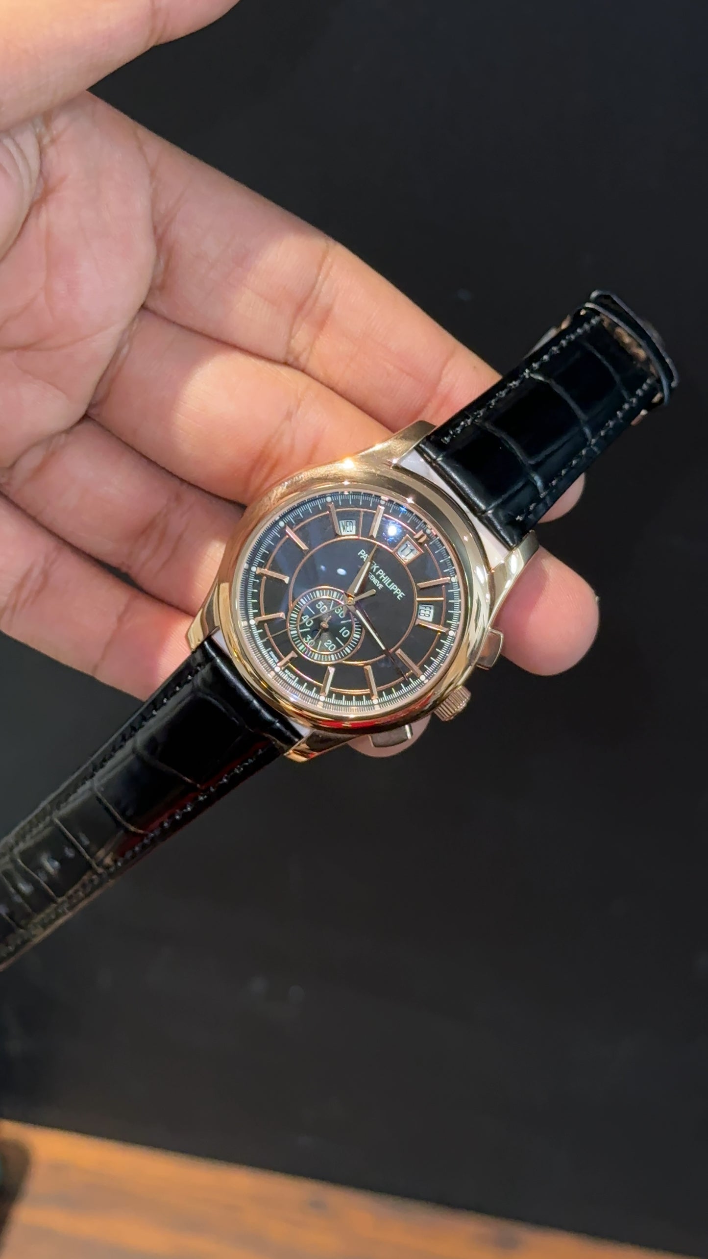 Pp Auto | Annual Calendar Edition | Rose | Black Strap | Black Dial - twentyfour