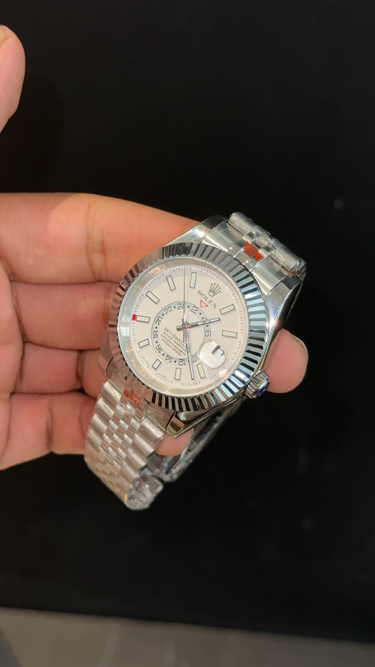 Sky Dweller | Silver Jubilee Chain | White Dial