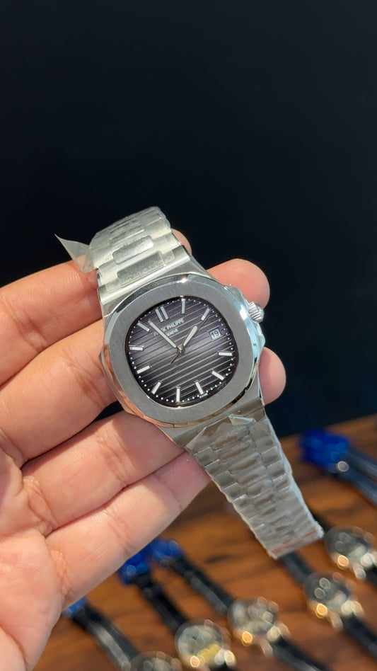 Pp Auto | Silver Chain | Grey Dial