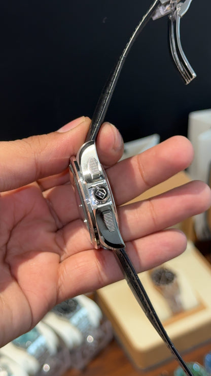 Tag Carrera | Calibre 36 | Black Leather Strap | Chrono | White Dial