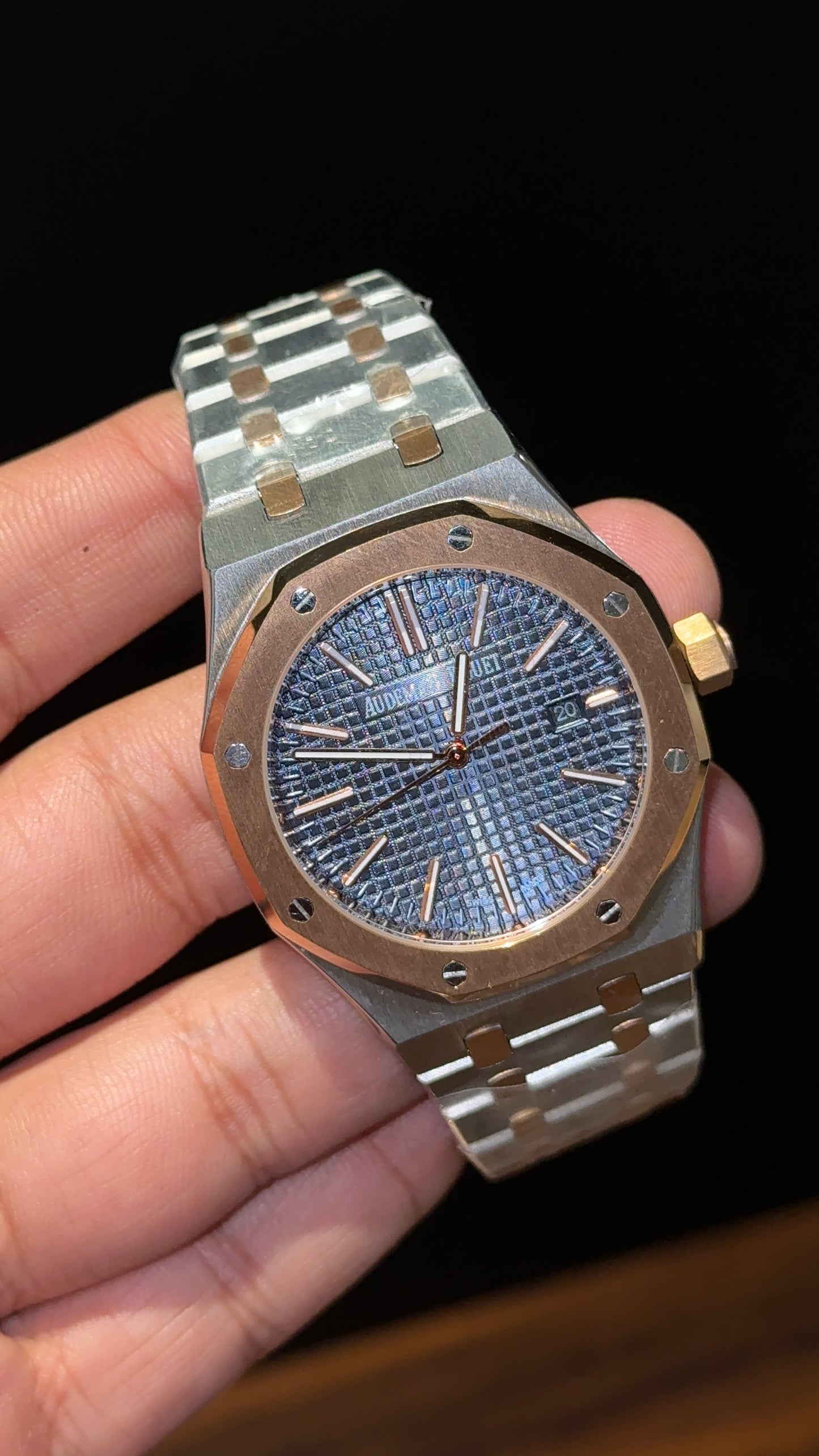 AP Auto | Rose Two Tone  | Blue Dial