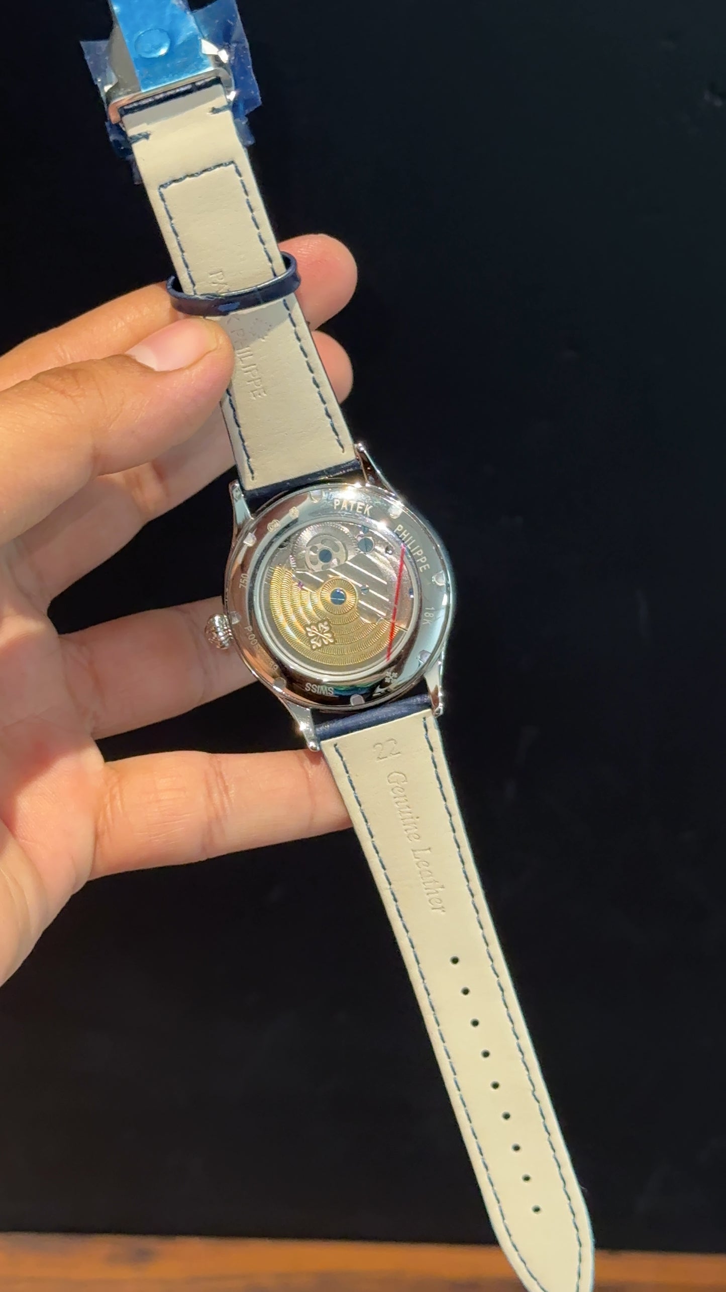 Pp Auto | Pendulum | Silver | Blue Strap | White Digits | Tiffany Dial