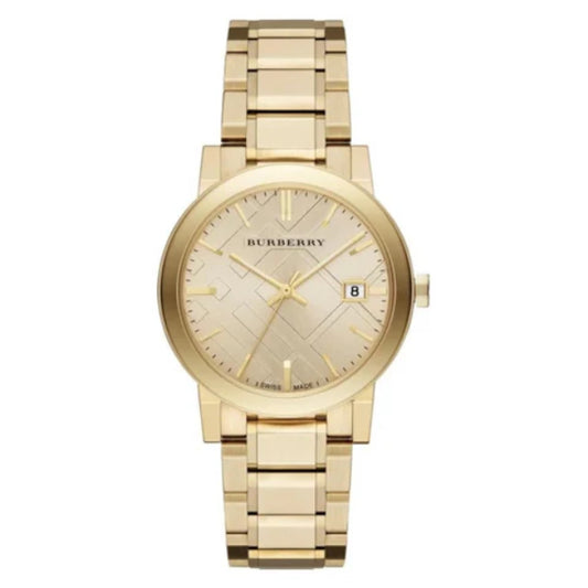 Burberry Unisex | Stainless Steel Gold Dial 38mm BU9033
