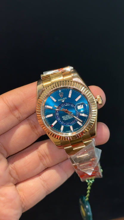 Sky Dweller | Silver Jubilee Chain | Torquiose Dial - twentyfour