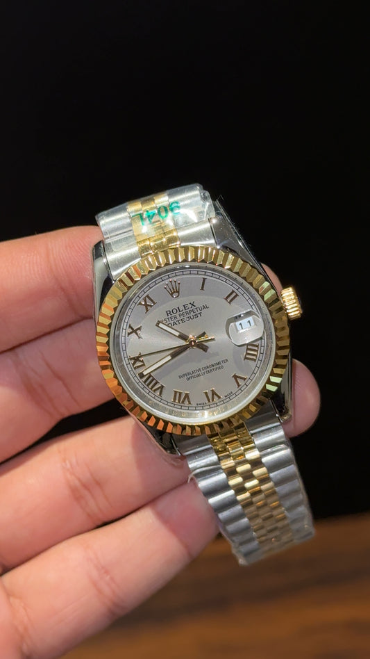 Datejust | 36mm | Gold Two Tone | Grey Index Dial