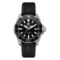 Tag Heuer Aquaracer Men’s Quartz Swiss Made Black Silicone Strap Black Dial 41mm | WAY111A.FT6151