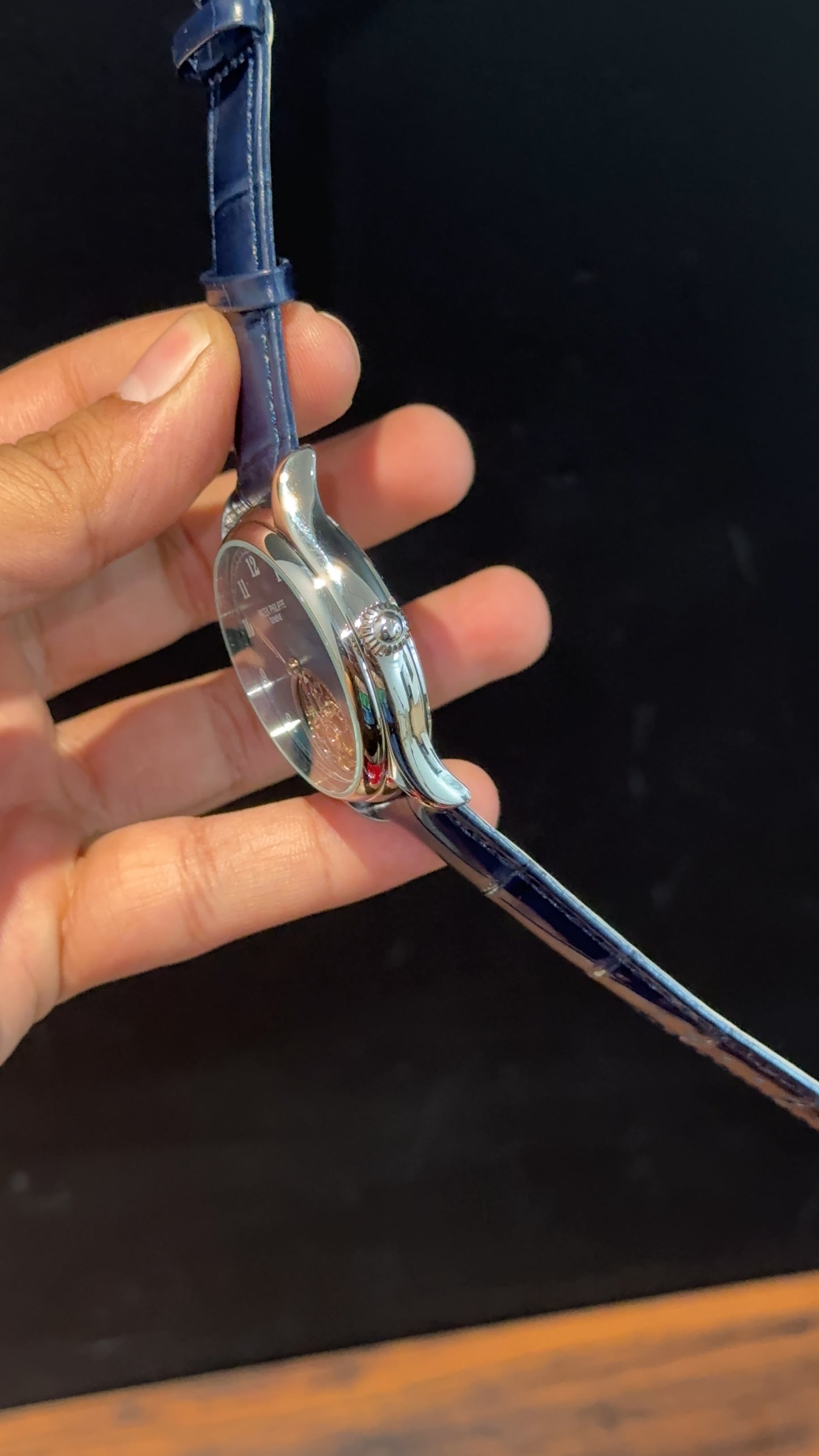 Pp Auto | Pendulum | Silver | Blue Strap | White Digits | Tiffany Dial