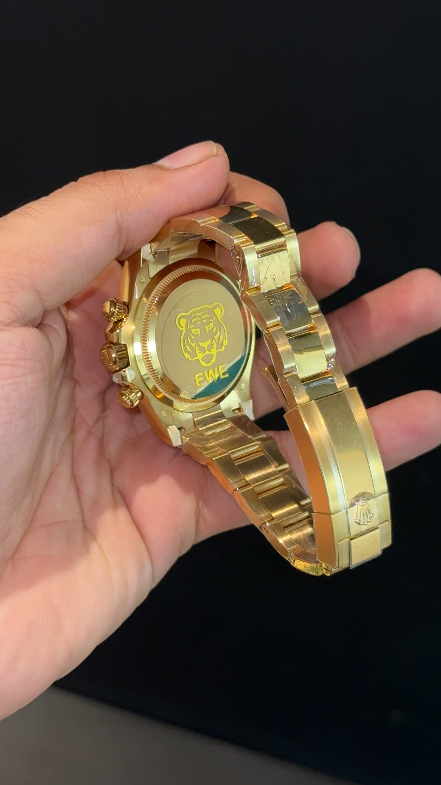 Premium Daytona John Mayer | Gold Chain | Chrono | Green Dial