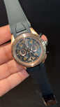 Tag Skeleton | Black Strap | Chrono | Rose Black Dial
