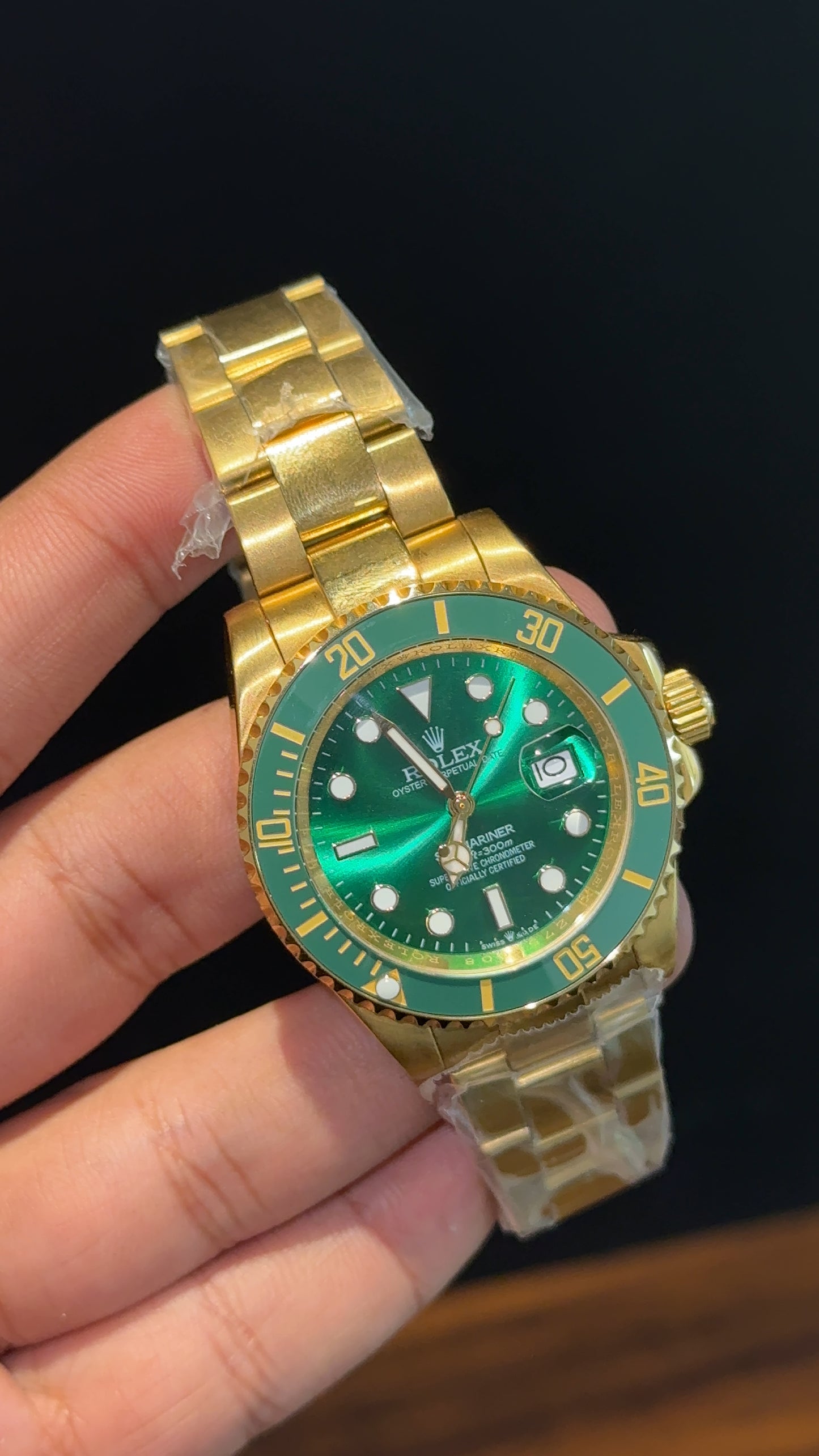Submariner Hulk | Gold Chain | Green Bezel | Green Dial
