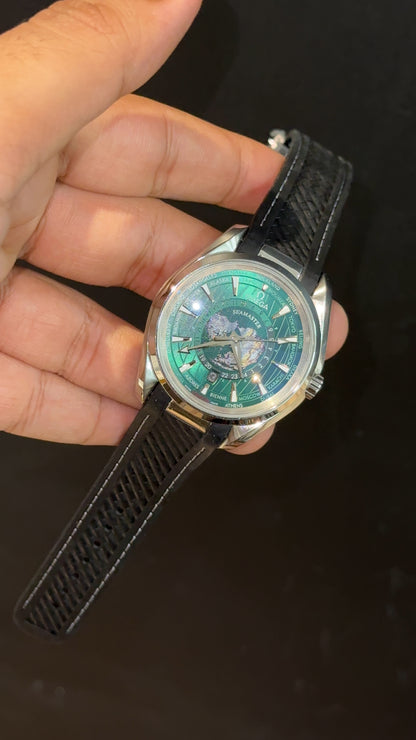 Omega Seamaster | Black Strap | World Edition | Green Dial - twentyfour