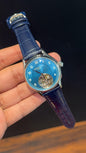 Pp Auto | Pendulum | Silver | Blue Strap | White Digits | Tiffany Dial