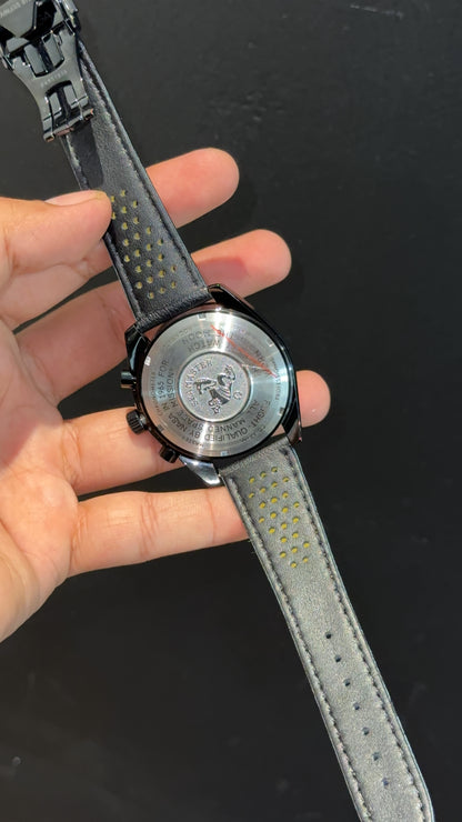 Omega Speedmaster | Black Bezel | Chrono | Black Strap | Orange Needle | Black Dial - twentyfour